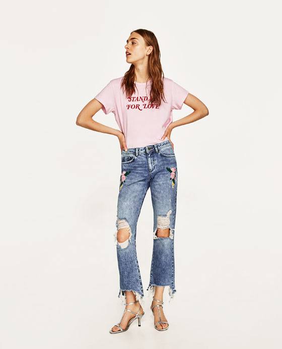 Embroidered Jeans for Girls (3)