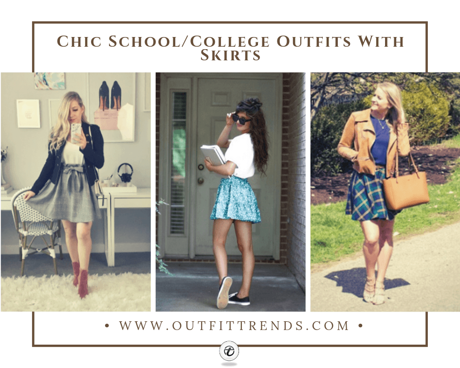 Skirt Outfits for College – 35 Skirt Ideas To Wear To School