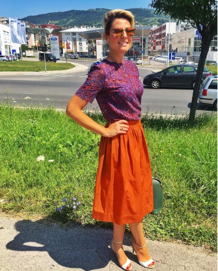 Orange Skirt on Pinterest