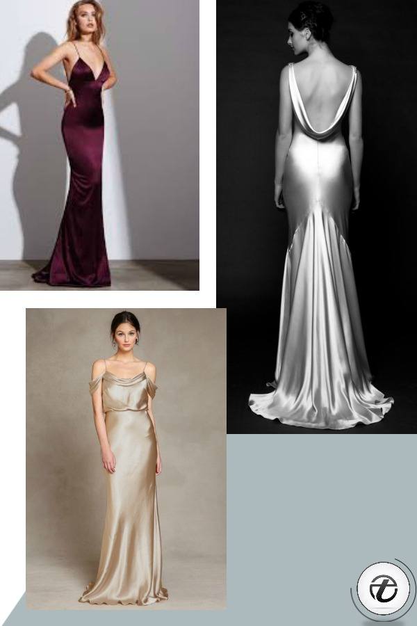 satin dress design ideas,dress silk clothes,