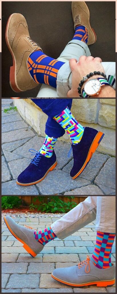 25 Ideas on How to Wear Funky Colorful Socks for Men's Colorful Socks (5)