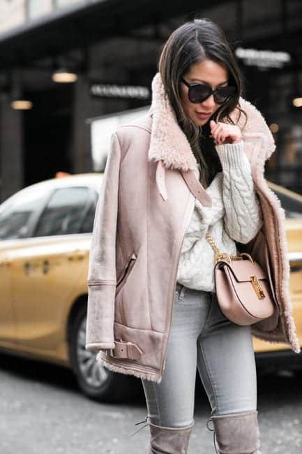 Shearling Jacket Outfits - 27 Ways to Wear Shearling Jacket