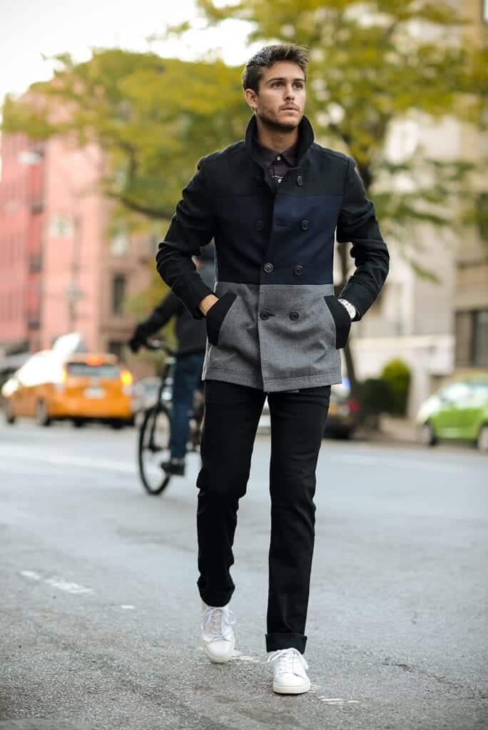 Men Peacoat Outfits 20 Ways To Wear A, Olive Green Peacoat Outfit Ideas