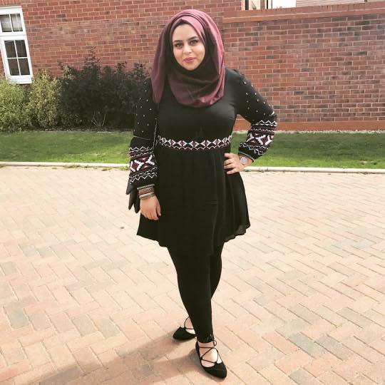 all black plus size hijab