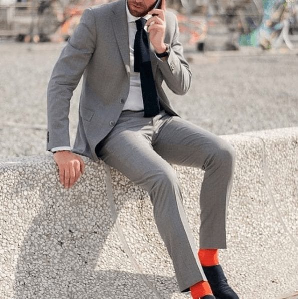 Charcoal Grey Suits with Black Shoes For Men (17)