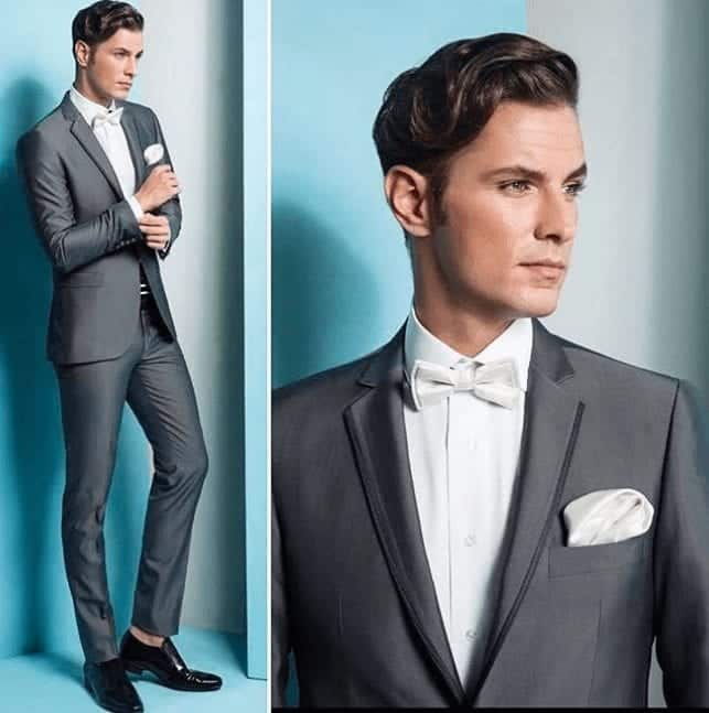 Charcoal Grey Suits with Black Shoes For Men (15)