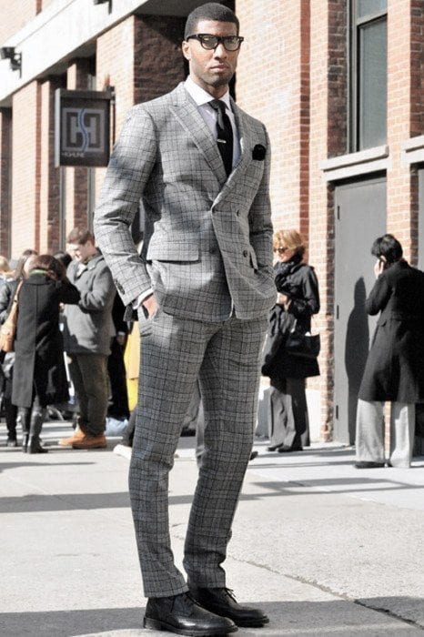 Charcoal Grey Suits with Black Shoes For Men (14)
