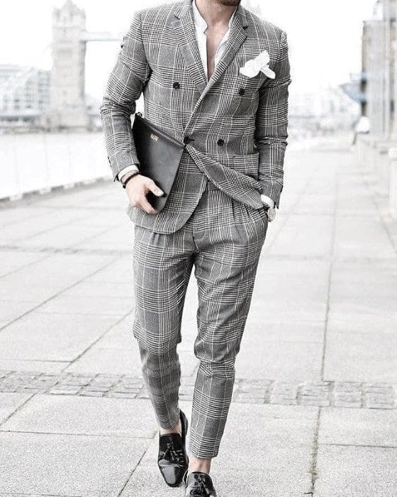 Charcoal Grey Suits with Black Shoes For Men (7)
