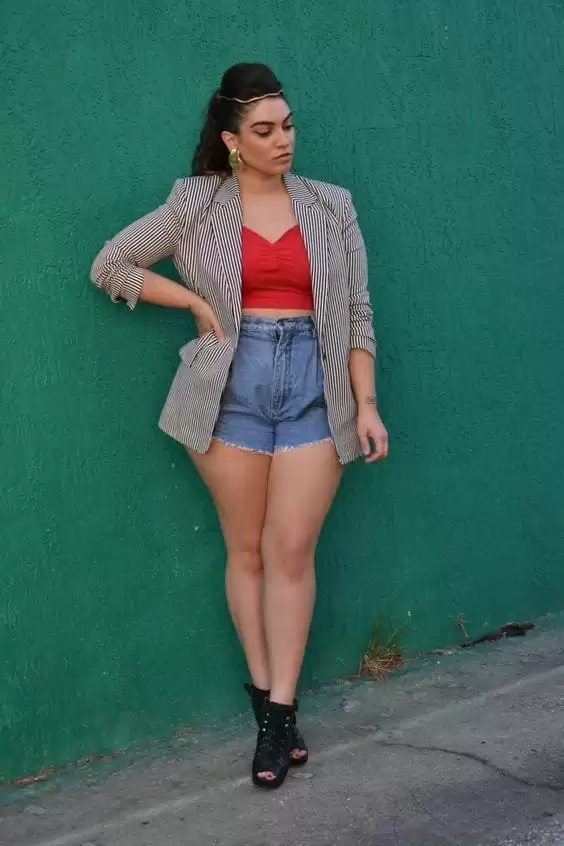 high waisted shorts outfits 