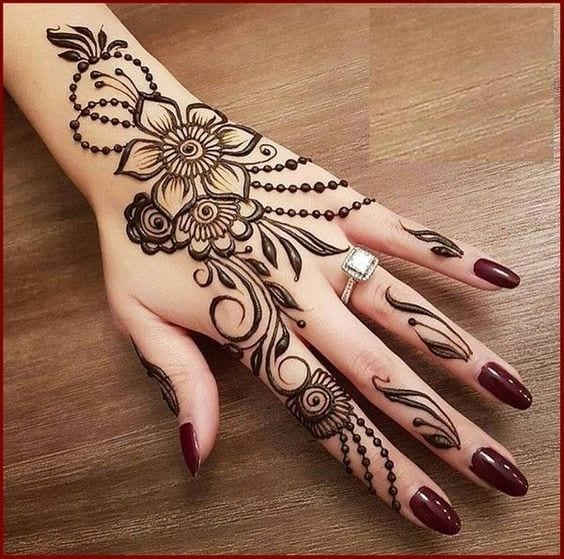 Engagement Mehndi Designs You Should Try (18)