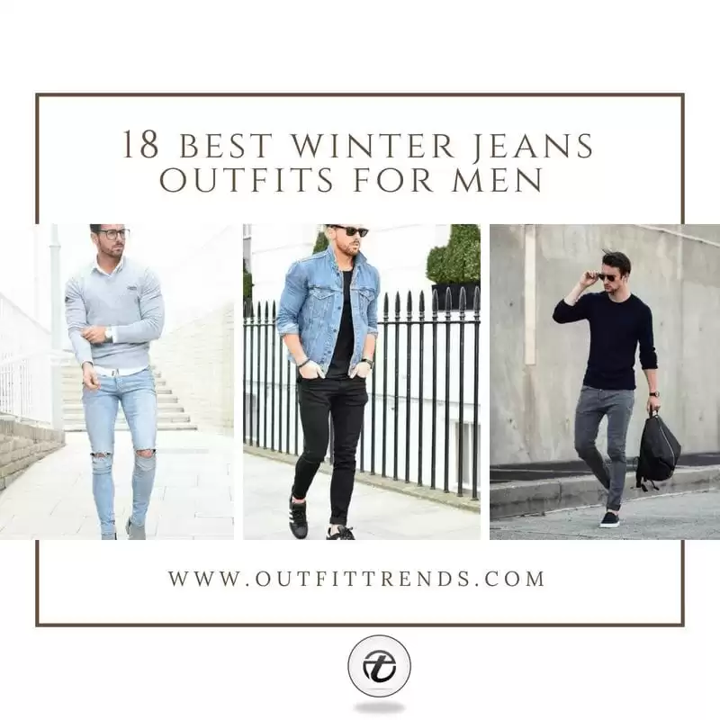 Winter jeans outfits for men (21)