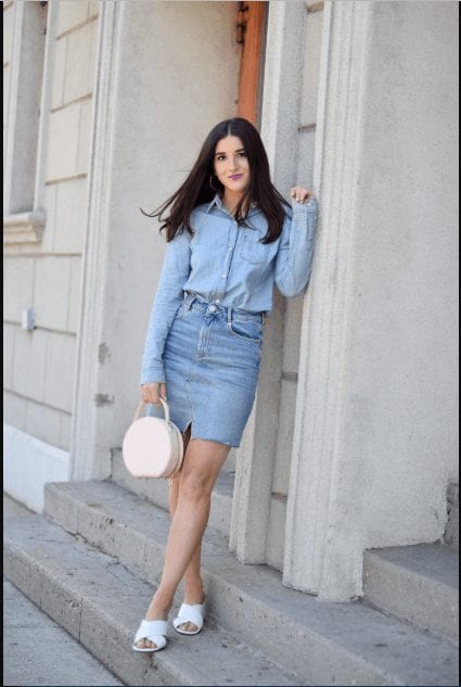Jean Skirt Outfits -