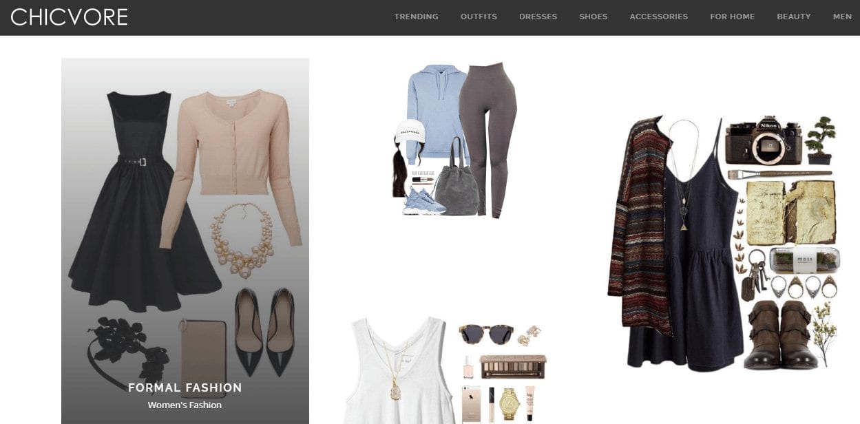Subsitute sites and apps for polyvore