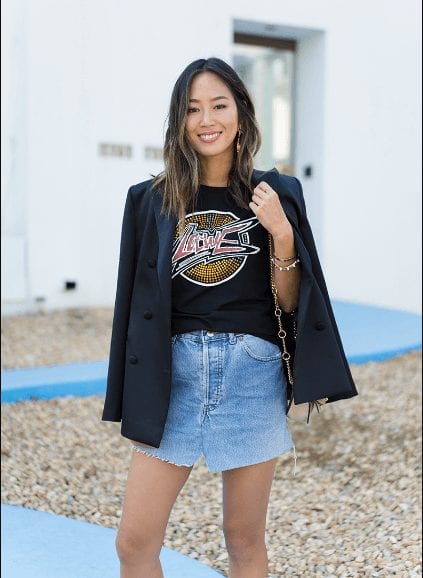 Outfit with Jeans Skirt