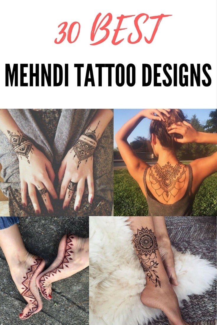 30 Most Popular Mehndi Tattoo Designs in 2021