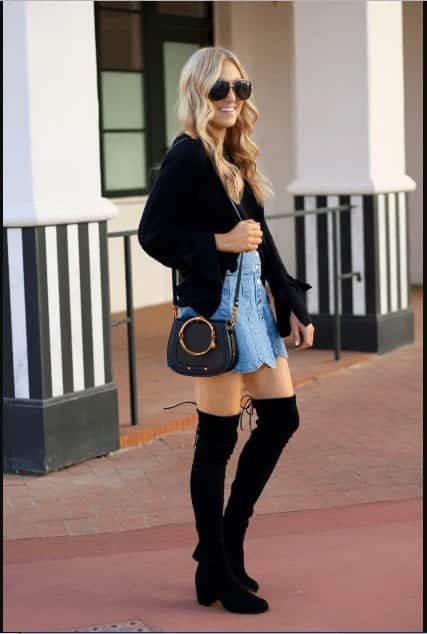 Outfit with Jeans Skirt