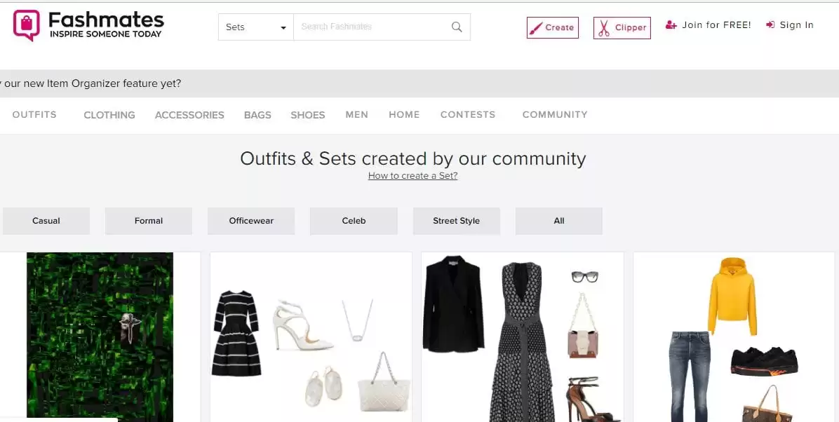 Subsitute sites and apps for polyvore