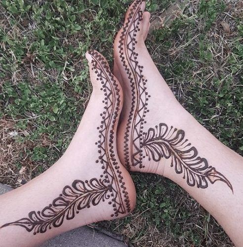 Foot Henna Art - 50 Beautiful Mehndi Designs for Feet