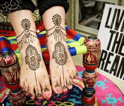 Beautiful Mehndi Designs for Feet (33)