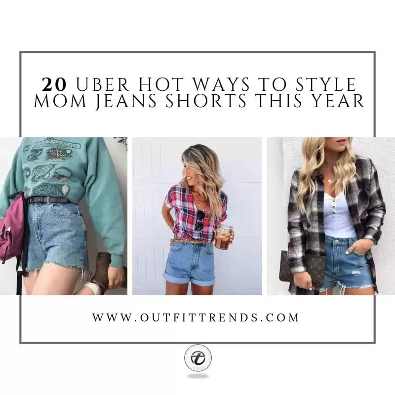 how to wear mom jeans shorts