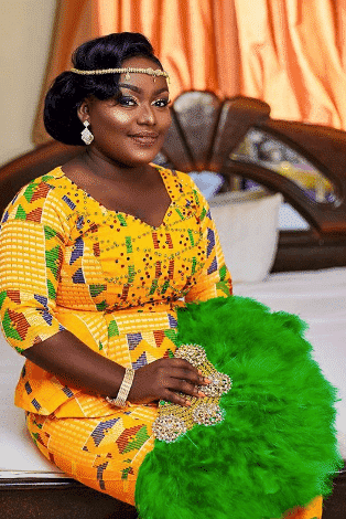 plus size african bridal outfit