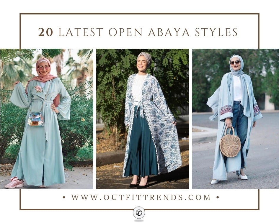 Open Abaya Designs – 20 Latest Open Abaya Styles You Can Buy