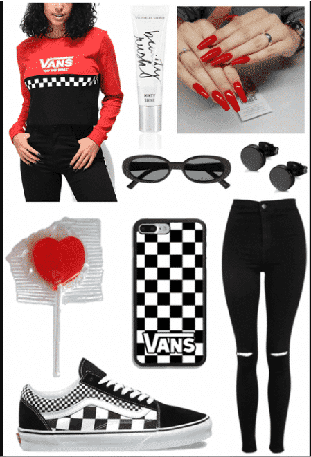 Outfits with Checkered Vans–30 Ways to Wear Checkerboard Vans