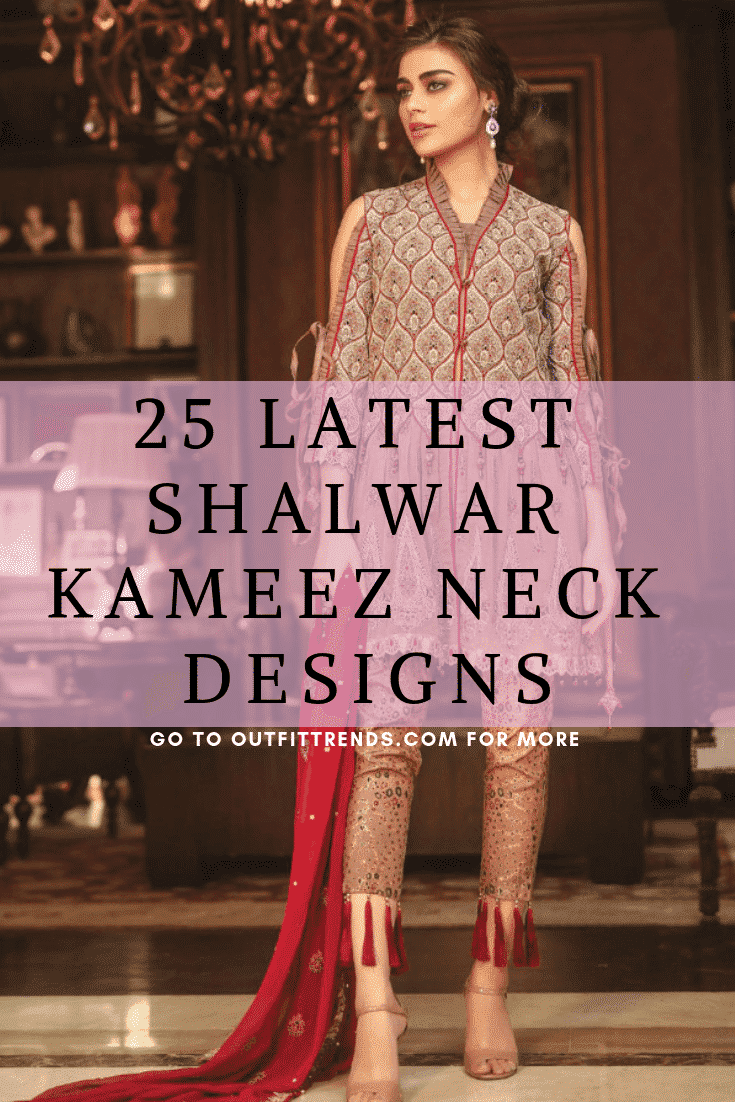 Neck Designs For Suits- 25 Latest Shalwar Kameez Neck Styles