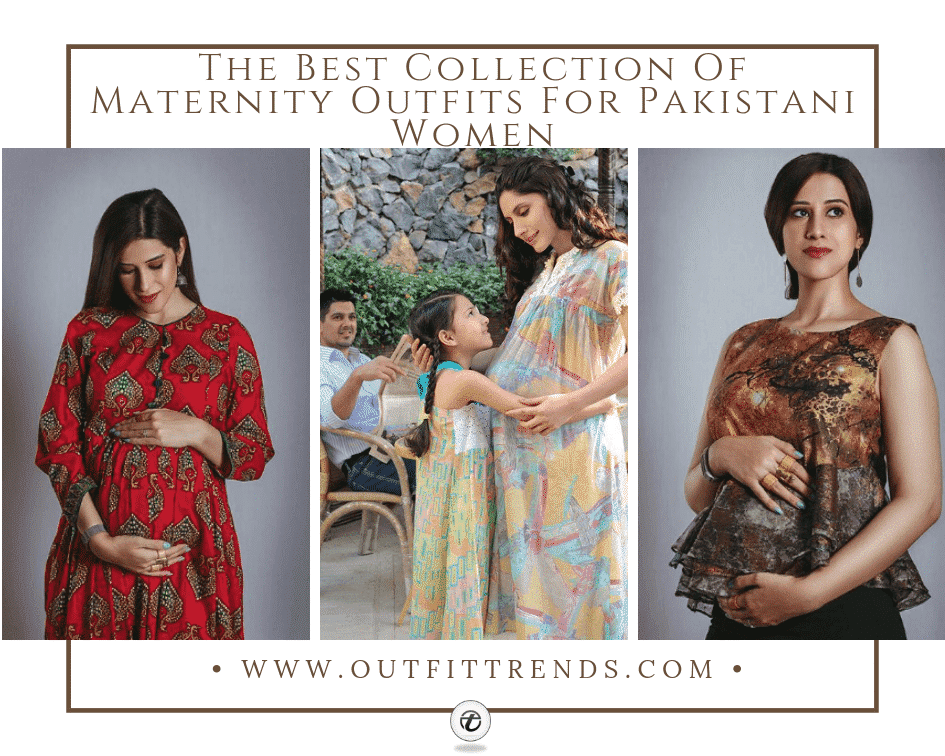 pregnancy outfits pakistani women