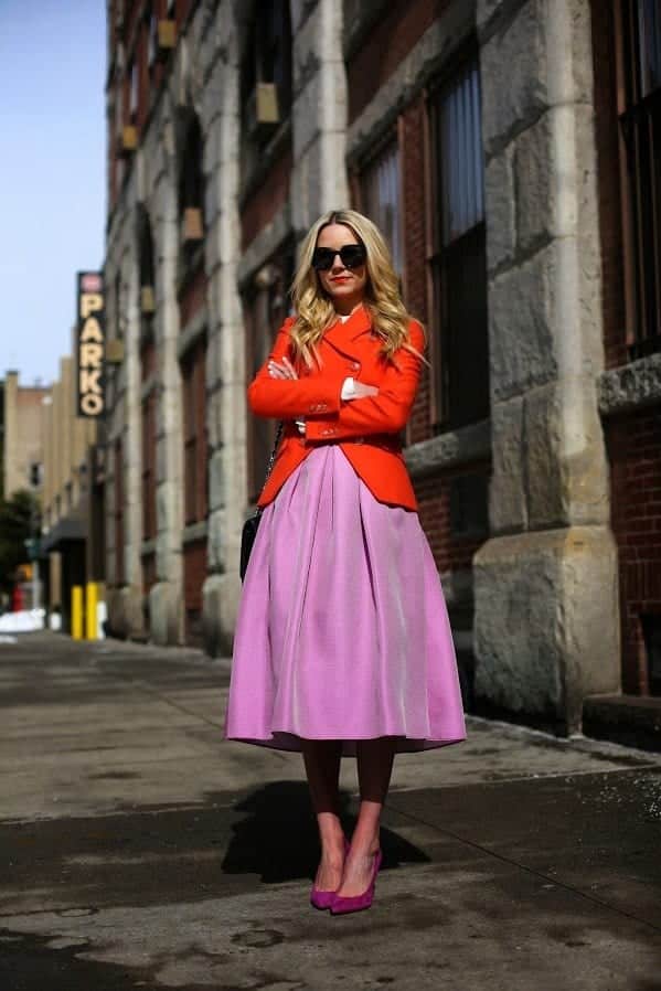 Women's Coral Outfits- 26 Ways To Wear Coral Color This Year