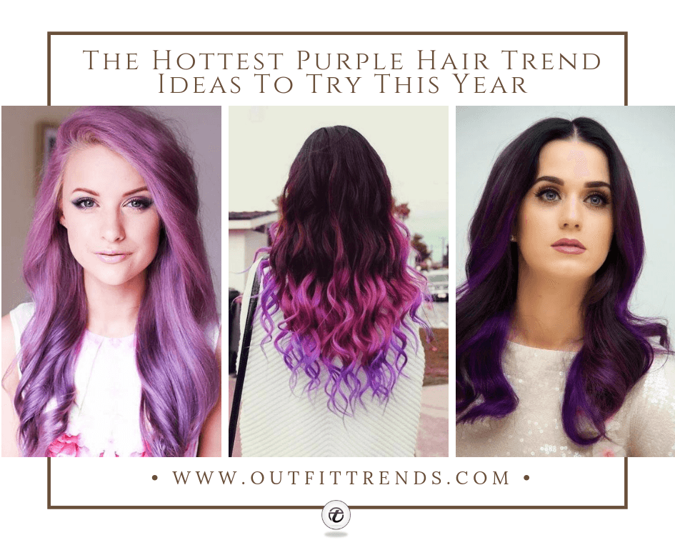 30 Cute Purple Hairstyle for Girls 2021 - New Purple Shades