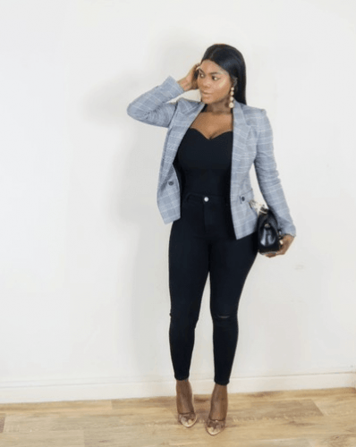 How To Wear Checkered Blazers-20 Plaid Blazer Outfit Ideas