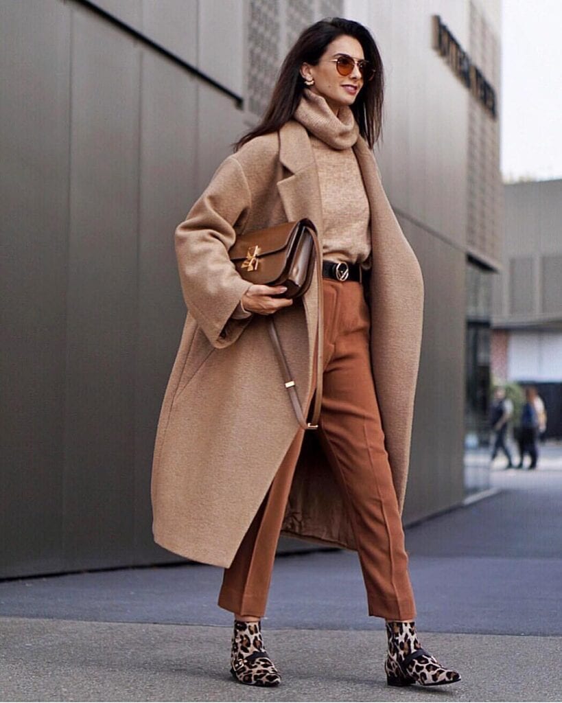 28 Chic All Brown Outfit Ideas With Styling Tips   Open Front 819x1024 