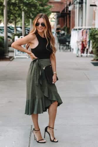 Wrap Skirt Outfits