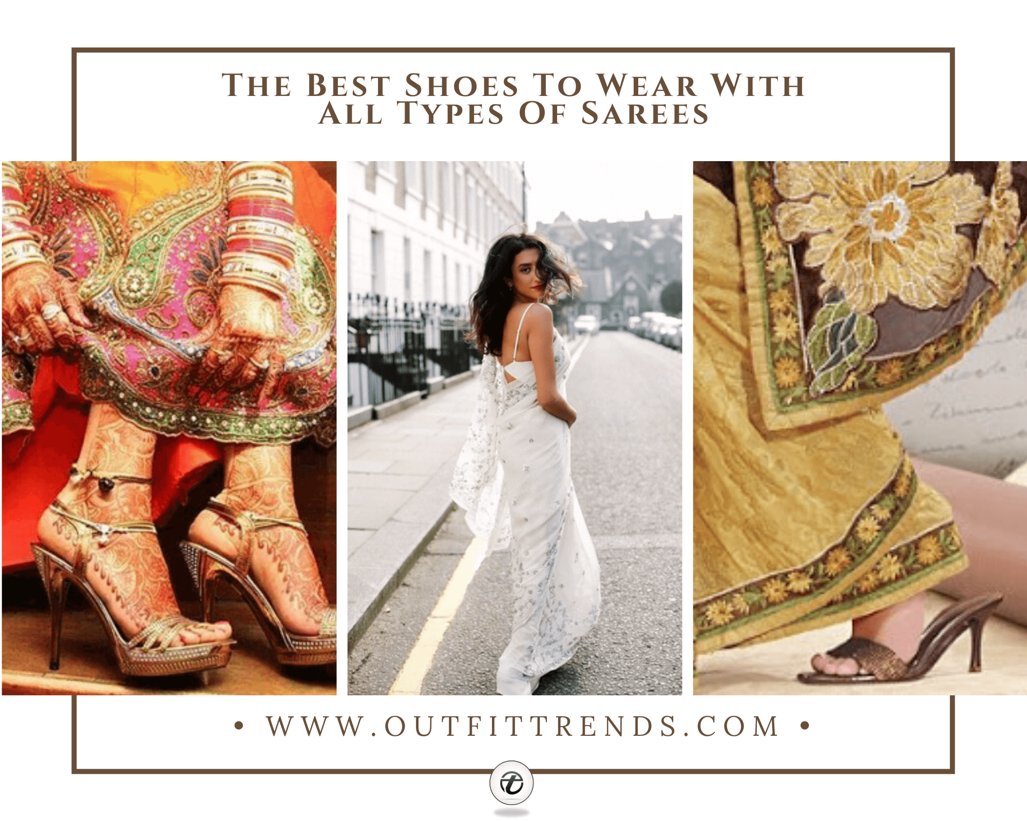 10 Best Shoes To Wear With Sarees Of Different Types