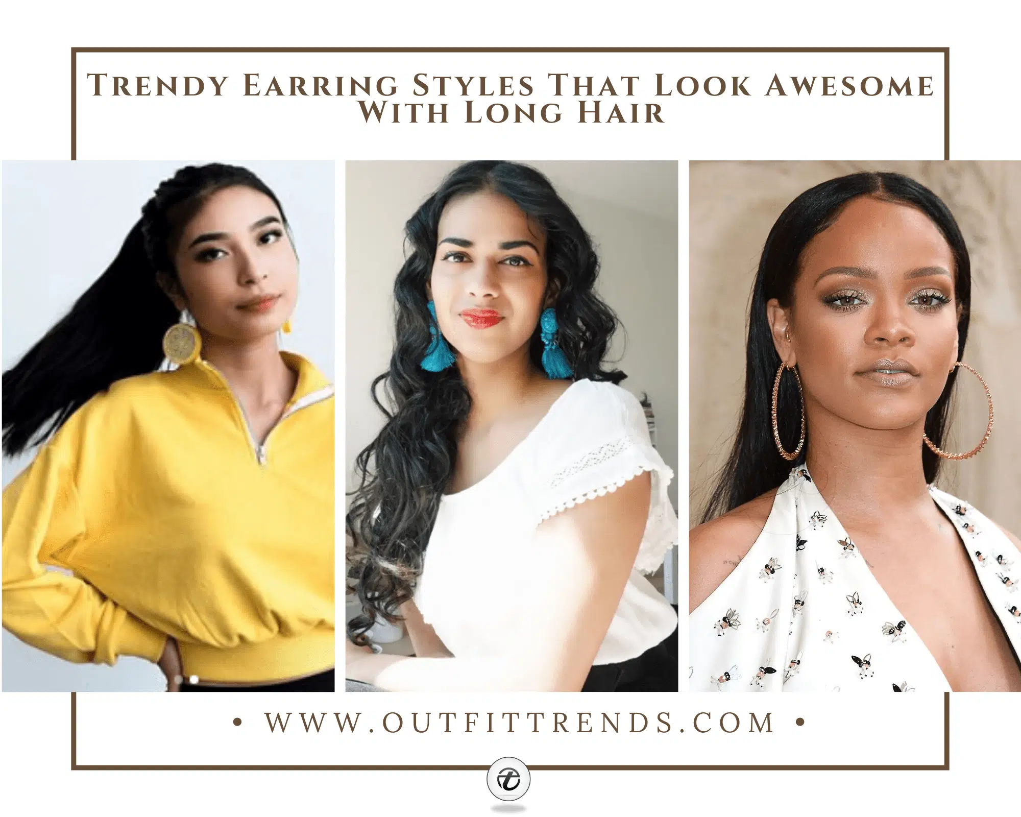 what earrings to wear with long hair