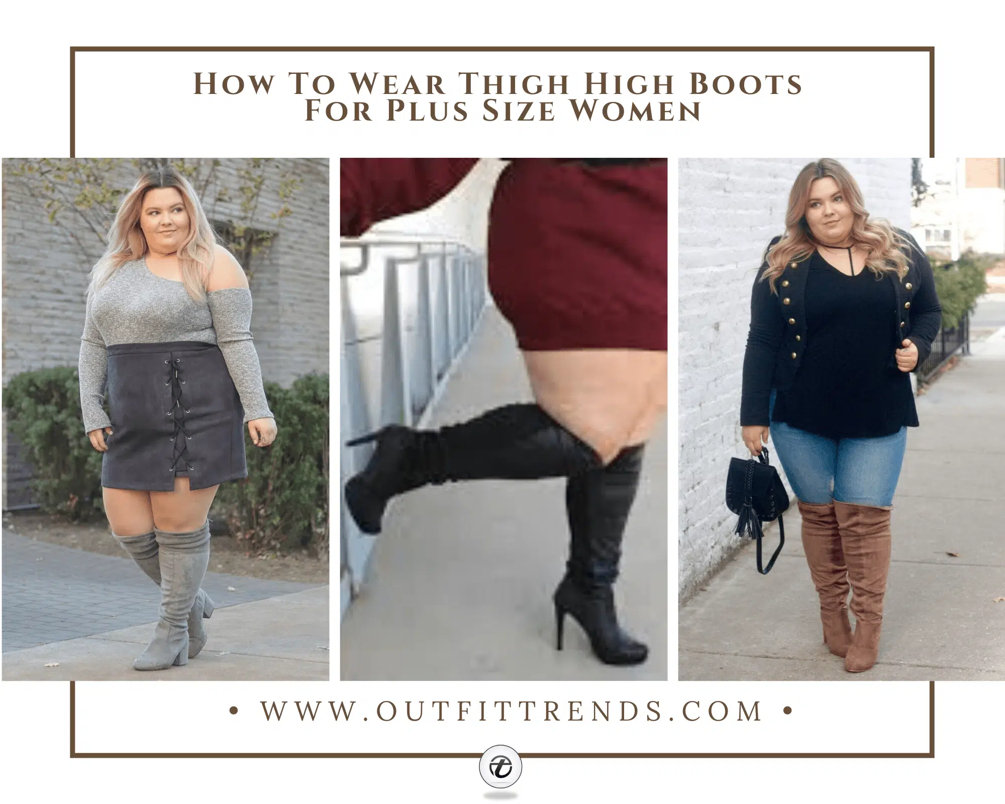 20 Best Plus Size Outfits To Wear With Thigh High Boots