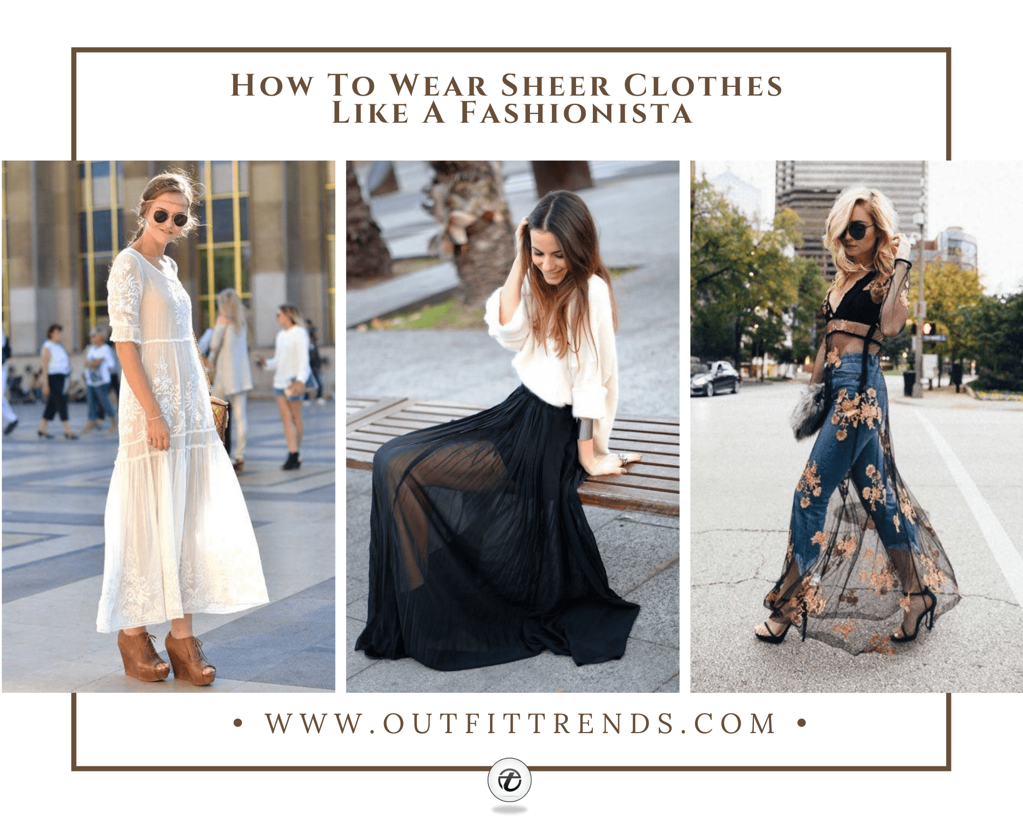 how to style sheer outfits