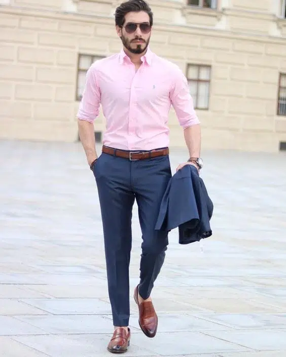 how to wear pink for men