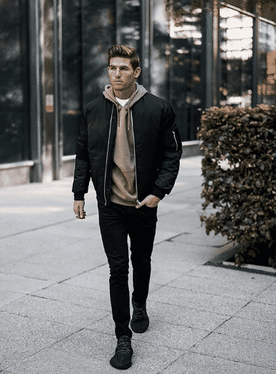 bomber jacket outfits for guys