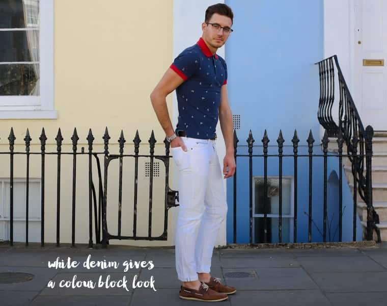 men white jeans outfits
