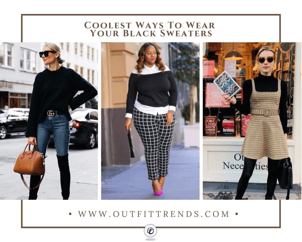 Black Sweater Outfits | 18 Ways to Style a Black Sweater