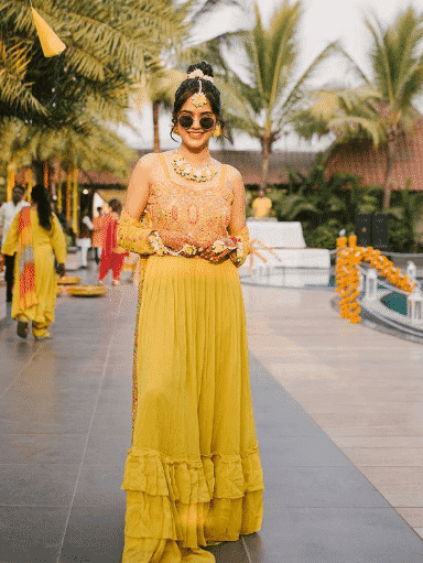 indian summer wedding guest outfit