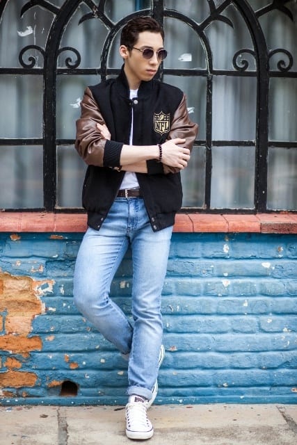 How to wear varsity jackets for men 3