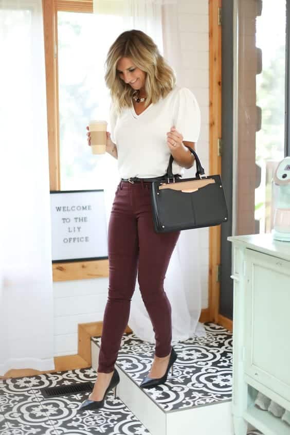 Burgundy Jeans Outfits For Women (89 ideas & outfits) | Lookastic