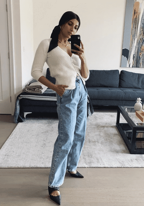 styling pleated jeans