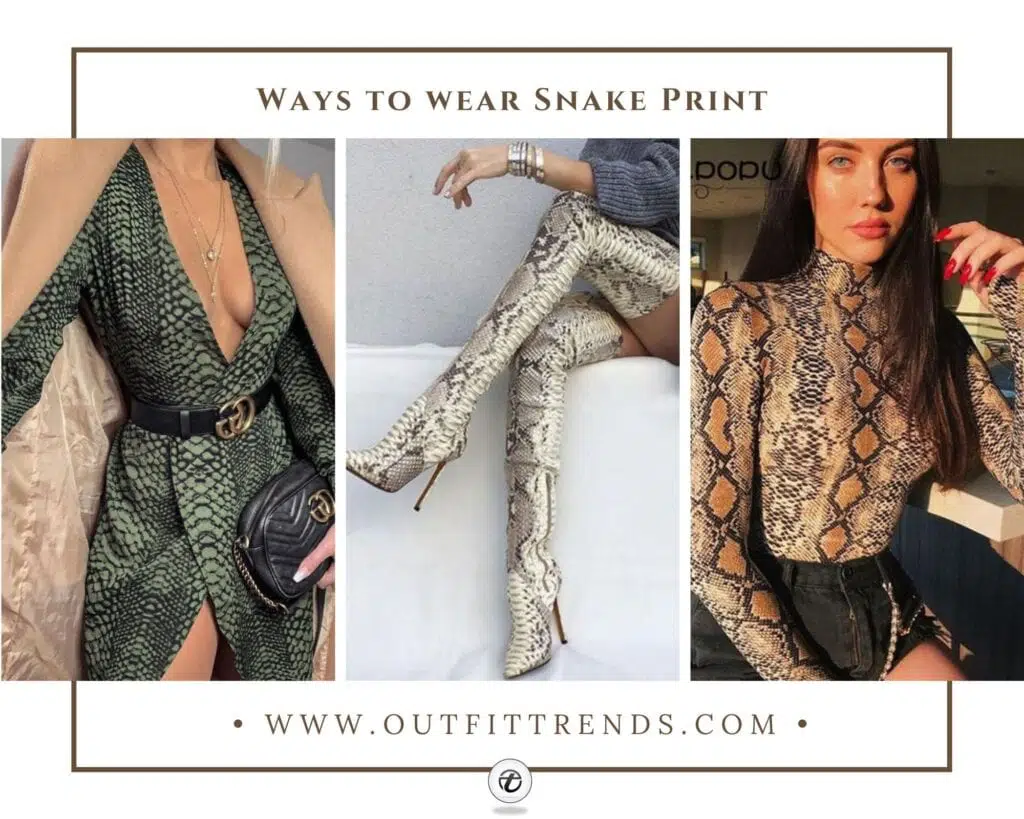 snake print outfits