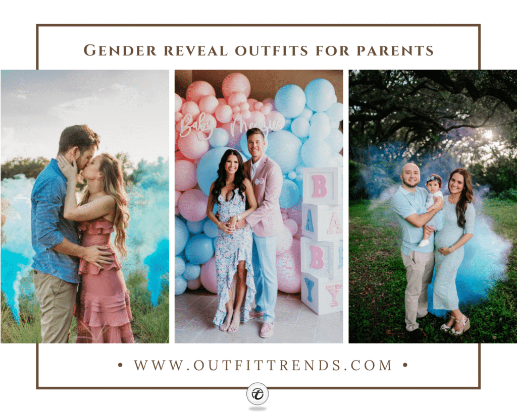 best gender reveal outfits for parents