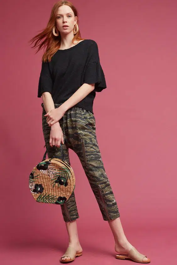 camo pants outfits for women