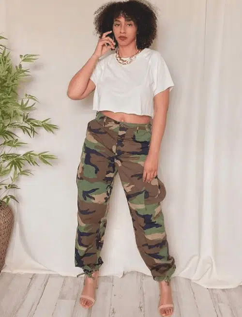 camo pants outfits for women